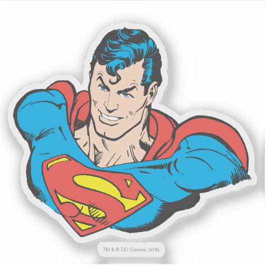 Sticker Superman Bust Smile (Devant)