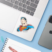 Sticker Superman Bust Smirk (Ordinateur portable avec iPhone)