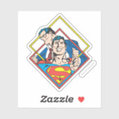 Sticker Superman/Clark Kent (Feuille)