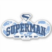 Sticker Superman dans le monde (Devant)