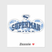 Sticker Superman dans le monde (Feuille)