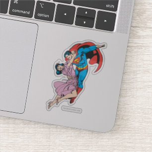 Sticker Superman et Lois dans le rose