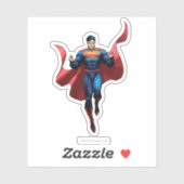 Sticker Superman Flying (Feuille)