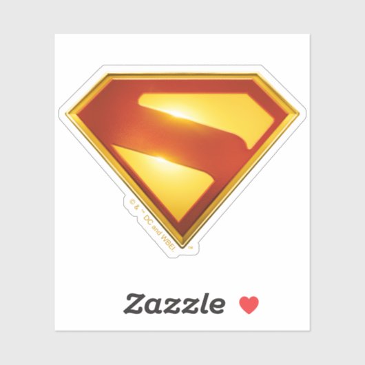 Sticker Superman Golden S Shield brillance (Feuille)