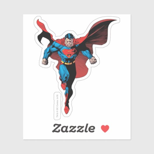 Sticker Superman Hovering - Style BD (Feuille)