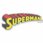 Sticker Superman | Logo de lettres rouges jaunes (Devant)