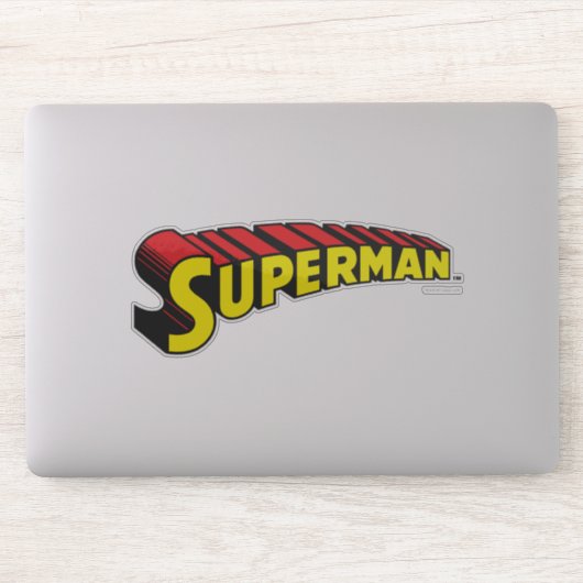 Sticker Superman | Logo de lettres rouges jaunes (Ordinateur)
