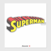 Sticker Superman | Logo de lettres rouges jaunes (Feuille)