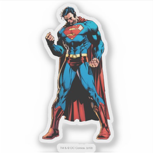 Sticker Superman - Main dans le poing (Devant)