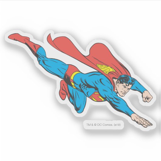 Sticker Superman plonge à droite (Devant)