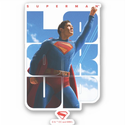 Sticker Superman regarde Pose (Devant)