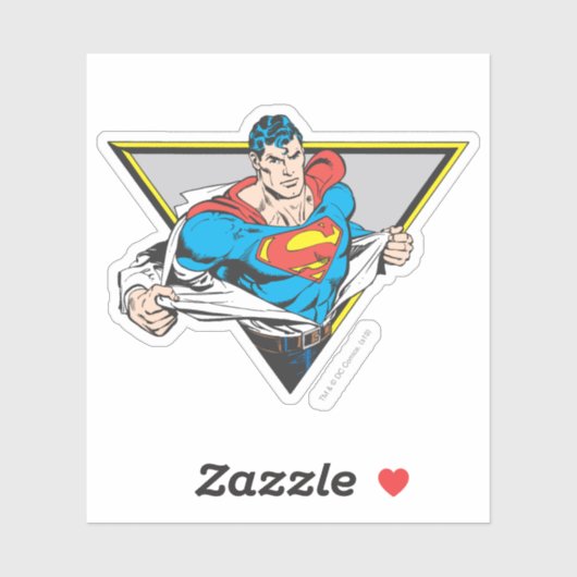 Sticker Superman révélé (Feuille)