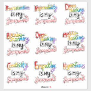 Sticker Superpuissances neuronales divergentes