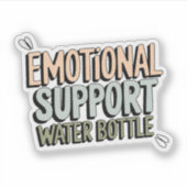 Sticker Support émotionnel Bouteille d'eau Vinyl (Devant)