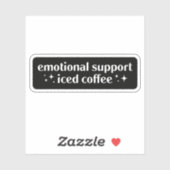 Sticker Support émotionnel café glacé (Feuille)