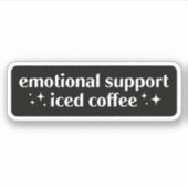Sticker Support émotionnel café glacé (Devant)