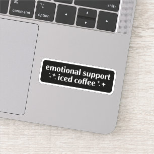 Sticker Support émotionnel café glacé