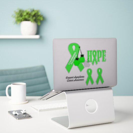 Sticker Support Lymphoma Cancer Sensibilisation autocollan (Ordinateur portable sur le bureau)