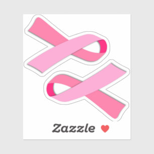 Sticker Support vinyle Ruban rose de sensibilisation