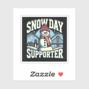 Sticker Supporter du Jour de la Neige