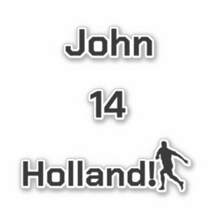 Sticker Supporter Minimaliste Personnalisé Oranje