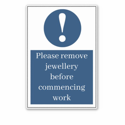 Sticker Supprimer les bijoux (Devant)