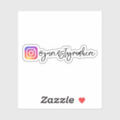 Sticker sur Instagram Social Media (Feuille)
