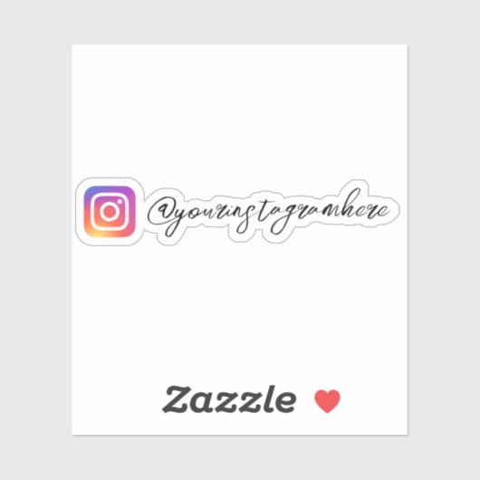 Sticker sur Instagram Social Media (Feuille)