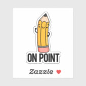 Sticker Sur le jeu de crayon amusant Point (Feuille)
