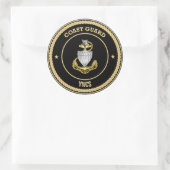 Sticker sur mesure en chef de la Garde côtière (Sac)