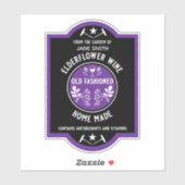 Sticker Sur mesure Fleur de sureau fait maison (Feuille)