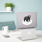 Sticker sur mesure Ours Nature Faune Étiquettes (Ordinateur portable sur le bureau)