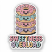 Sticker Surcharge de sucrerie | Enfants Donut (Devant)