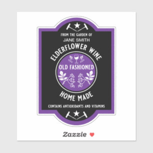 Sticker Sureau Fleur d'Aulne Fait Maison Personnalisé