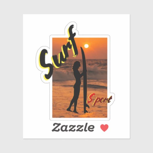 STICKER SURF (Feuille)