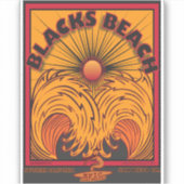 STICKER SURF BLACKS PLAGE SAN DIEGO CALIFORNIA (Devant)