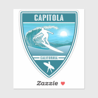 Sticker Surf Capitola Californie