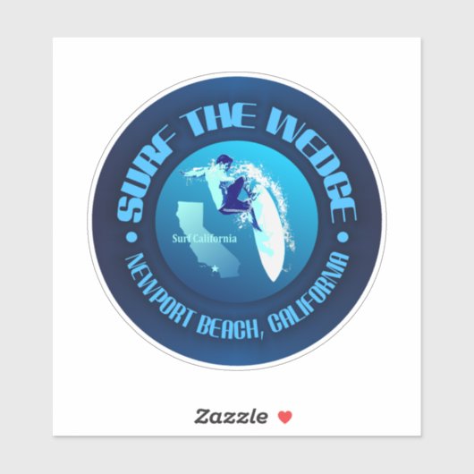 Sticker Surf du coin (Feuille)