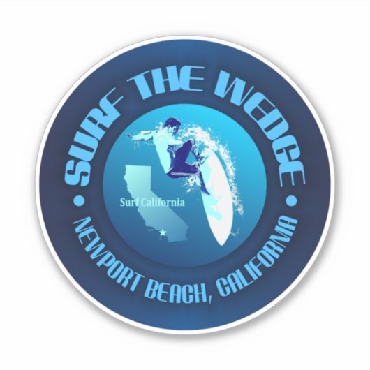 Sticker Surf du coin (Devant)