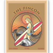 STICKER SURF DU RINCON VENTURA CALIFORNIA (Devant)