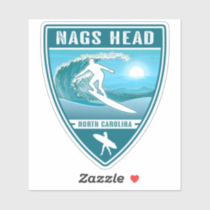Sticker Surf Nags Head Caroline du Nord