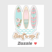 Sticker Surf Up ! Surf Pastel Boho (Feuille)