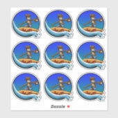 Sticker Surfers (Feuille)