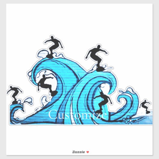 Sticker Surfers Partout Thunder_Cove (Feuille)