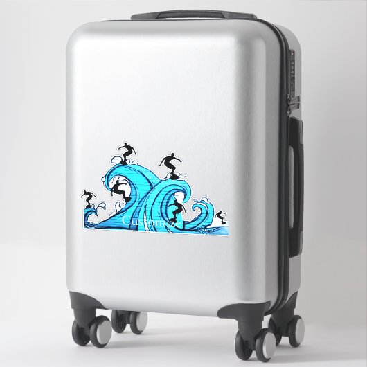 Sticker Surfers Partout Thunder_Cove (Sur valise)