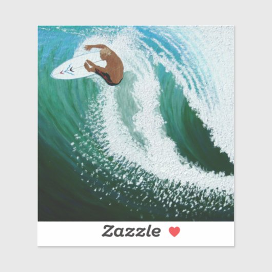 Sticker Surfeur de toit (Feuille)