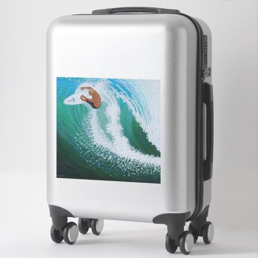 Sticker Surfeur de toit (Sur valise)