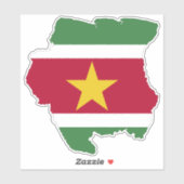 Sticker Suriname Flag (Feuille)
