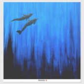 Sticker Surplombant les dauphins #2 (Feuille)