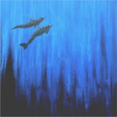 Sticker Surplombant les dauphins #2 (Devant)